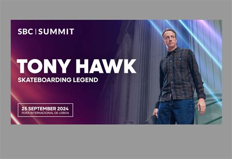 Legendary Skater Tony Hawk To Keynote At Sbc Summit G3 Newswire Sports