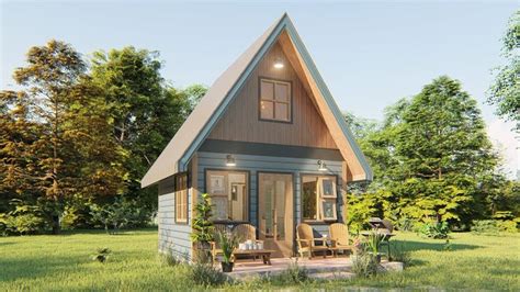 Beautiful Tiny House With Bedroom Loft Design Idea 4x4 Meters 16 Sqm