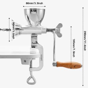 Moongiantgo Getreidemühle Manuell Rostfreier Stahl mit 8 6cm großer