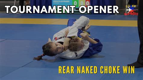 Baileys First Gi Match Of The Tournament Rear Naked Choke Submission Win Full Youth BJJ