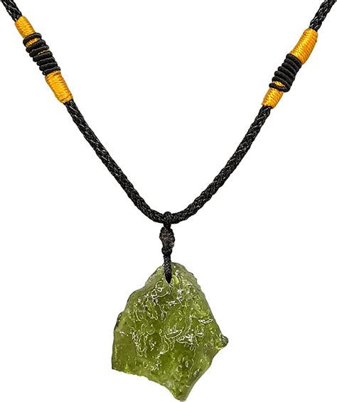 Mystery Moldavite Pendant Authentic Moldavite Necklace Genuine