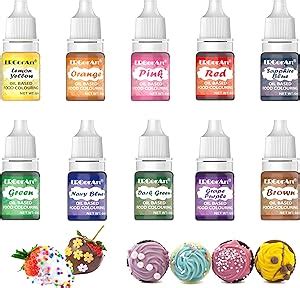 Oil Based Food Colouring Set Ercorart Colours Highly Concentrated