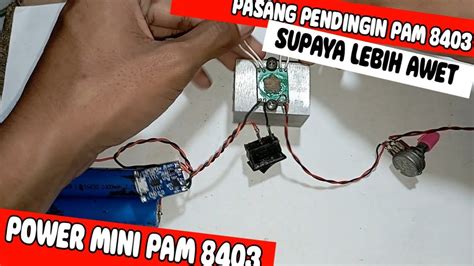 Pasang Heatsink Di Pam 8403 Lebih Mantull Dan Awet Pendingin Power