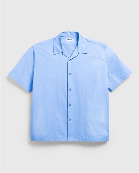 Jil Sander Short Sleeve Cotton Shirt Pastel Violet Highsnobiety Shop