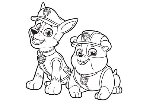 34 Paw Patrol Marshall And Chase Coloring Pages Free Wallpaper