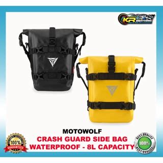 Motowolf Waterproof Crash Bar Side Bag For Motorcycle Big Bikes