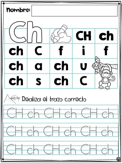 A Worksheet With The Letter C In Spanish