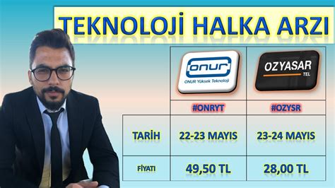 ONUR YÜKSEK TEKNOLOJİ ÖZYAŞAR TEL HALKA ARZLARI DETAYLI İNCELEME