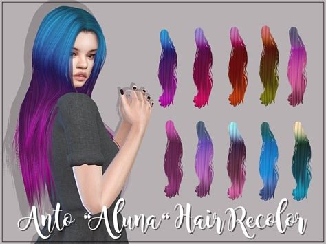 The Sims Resource Anto Aluna Hair Recolor