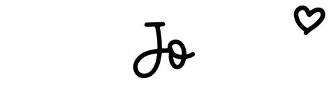 Jo Name Meaning Origin Variations And More