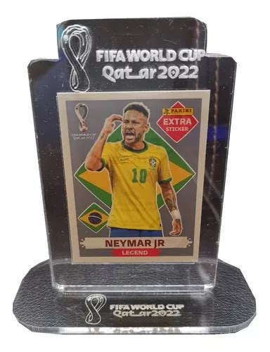 Estampa Neymar Jr Extra Sticker Plata Mundial Qatar Env O Gratis