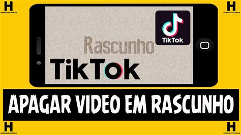 Como Apagar Um V Deo Em Rascunho No Tiktok Youtube