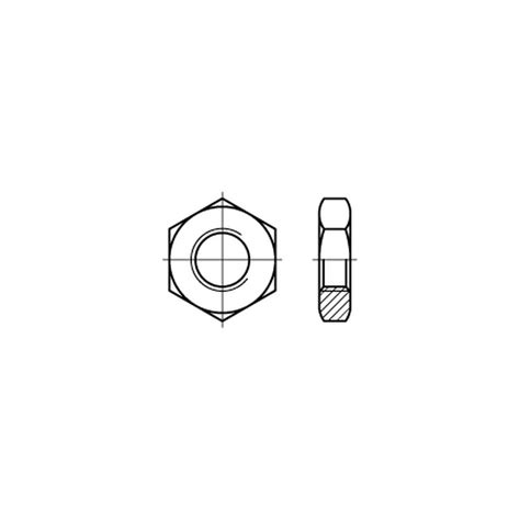DIN 439 A2 Fein Sechskantmuttern Niedrige Form Mit Metrischem Feinge