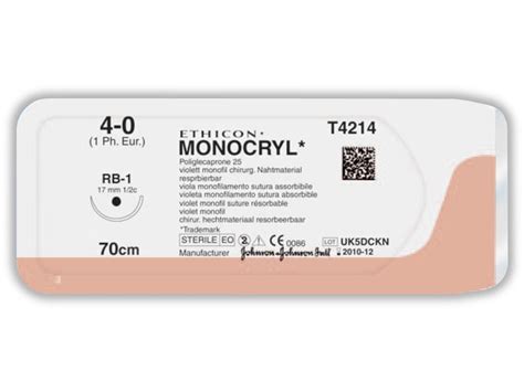 Surgical threads Monocryl - Ethicon Suture material in Ukraine – Ecomed