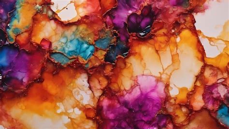 Premium Photo Part Of Original Alcohol Ink Painting