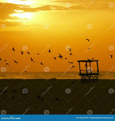 Sunrise or Sunset in Chennai Stock Photo - Image of beautiful ...