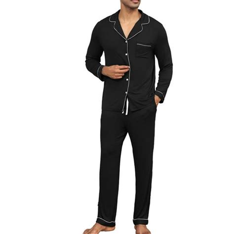 Brnmxoke Christmas Mens Pajamas Silk Satin Pajamas For Men Soft Sleepwear Matching Sets 2023