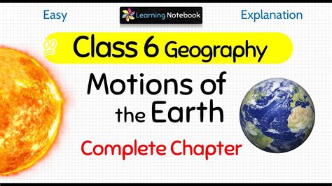 Class 6 Geography Motions Of The Earth YouTube