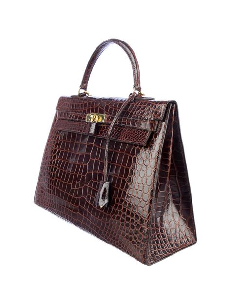 Hermès Crocodile Kelly 35 - Handbags - HER10674 | The RealReal