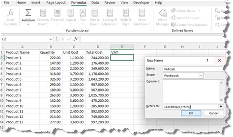 How To Use Lambda Function In Excel Ocl Learning Training