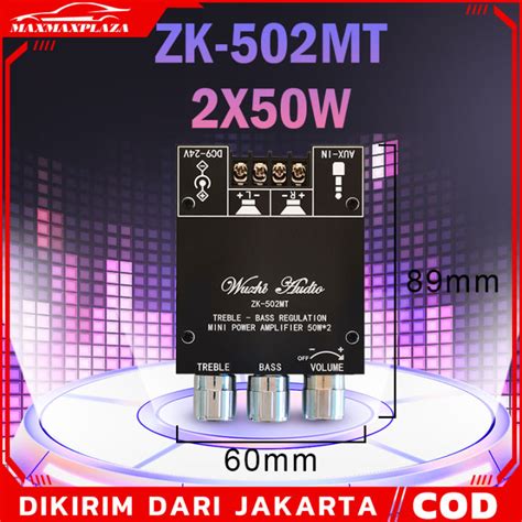 Dikirim Dari Jakarta ZK 502MT TPA3116 Bluetooth Amplifier Class D