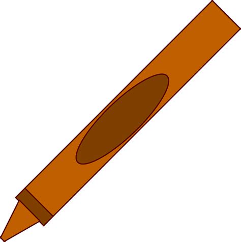 Download Pen, Crayon, Brown. Royalty-Free Vector Graphic - Pixabay