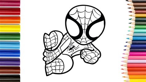 🕷🕸 How To Draw Spiderman Easy🖌️🎨 Learning To Draw Spiderman Step By