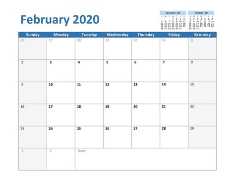 Blank Calendar Template Excel - Download Free PDF and Word Formats