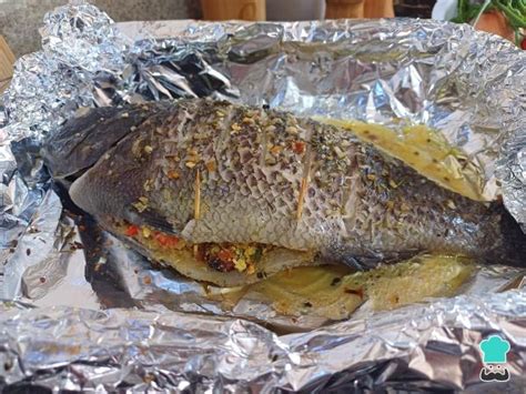 Pescado relleno al horno Receta FÁCIL