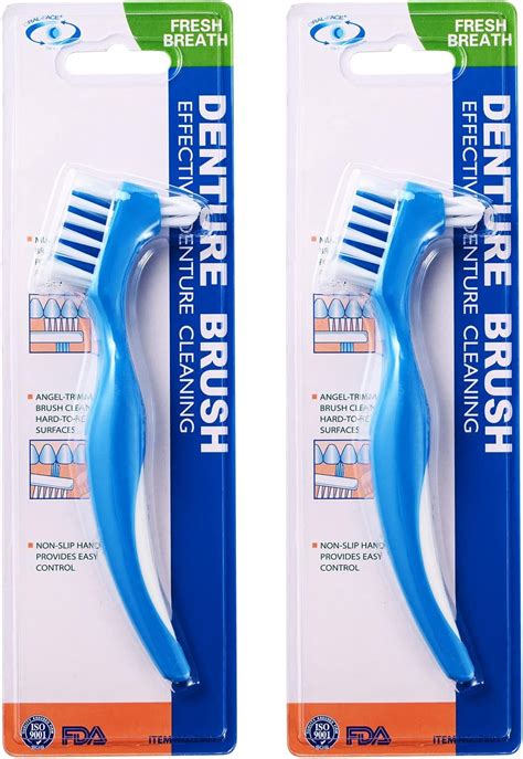 Amazon 2 Pack Denture Clean Toothbrush For Denture Care Tool W