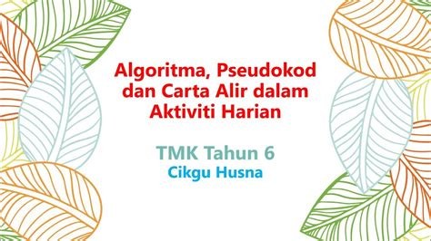 23 Algoritma Pseudokod Dan Carta Alir Dalam Aktiviti Harian Youtube