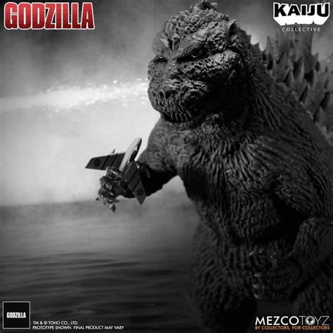 Godzilla Black White Edition Mezco Kaiju Collective