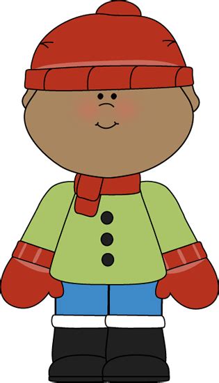 Little Winter Boy Clip Art - Little Winter Boy Image | Kids winter outfits, Kids clipart, Clip art