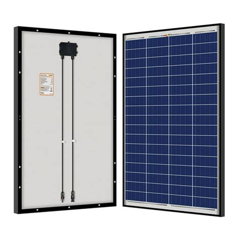 100 Watt Poly Solar Panel Black Frame