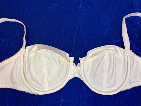 Vintage Bali White Nylon Lingerie Bra Etsy
