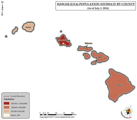 Hawaii Population Map - Answers