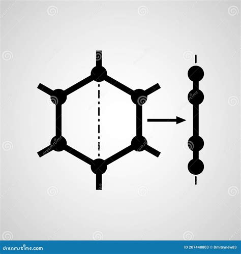 Graphene Single Layer D Schematic Molecular Structure Vector