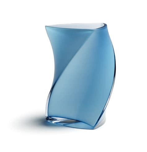 PIET HEIN TWISTER stor vase 24 cm Lyseblå Turkis