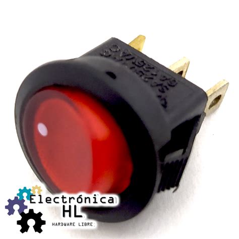 SWITCH BALANCIN PILOTO 3 PATAS 3A 250V 6A 125V Electronica HL