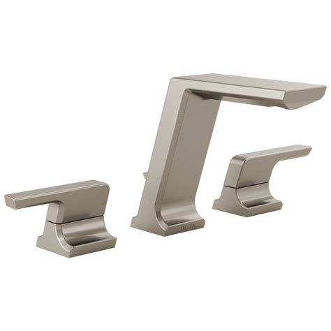 Two Handle Widespread Bathroom Faucet In Lumicoat® Stainless 3599lf Ss Pr Mpu Delta Faucet