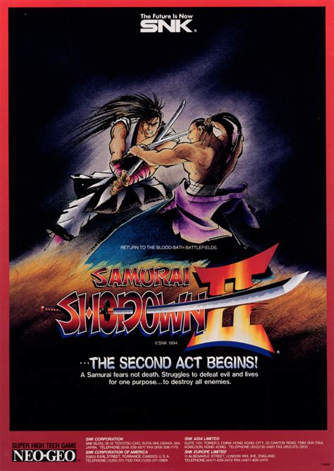 Samurai Shodown Ii Neo•geo GuÍa De Movimientos