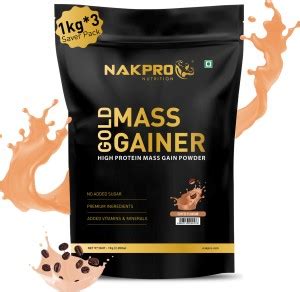 Nakpro Sports Gold Mass Gainer Protein Powder 3 Kg 30 Servings