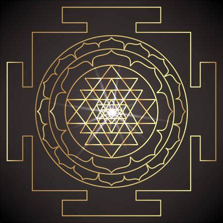 Lo Sri Yantra O Sri Chakra Forma Di Diagramma Mistico Scuola Shri