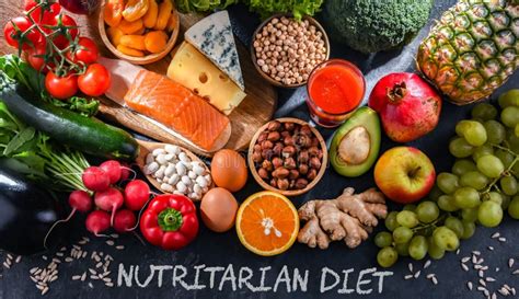 Food Products Representing The Nutritarian Diet Stock Image Image Of