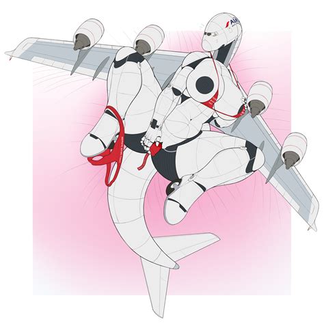 Rule 34 Absurd Res Aeromorph Air France Airbus Airbus A380 Aircraft Airliner Anthro Big