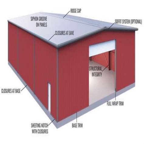 Light Metal Building Construction Gable Frame Prefabricated Steel