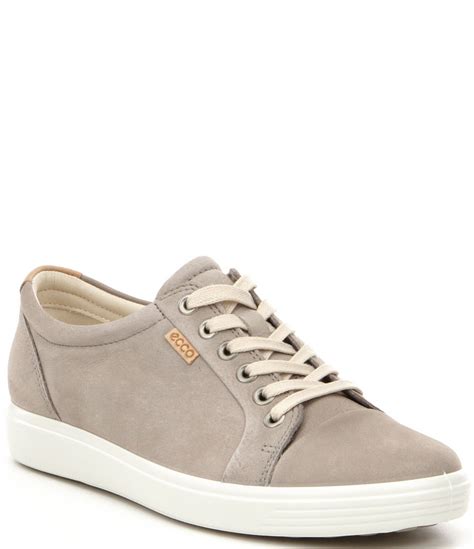 Ecco Women S Soft Suede Leather Lace Up Sneakers Dillard S