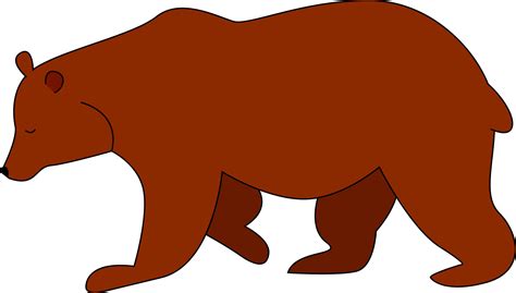 Brown Bear Illustration Vector On White Background 13760240 Vector