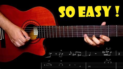 🎸 Easiest Guitar Song Ever Learn With Tabs 🎸 Perfect For Beginners