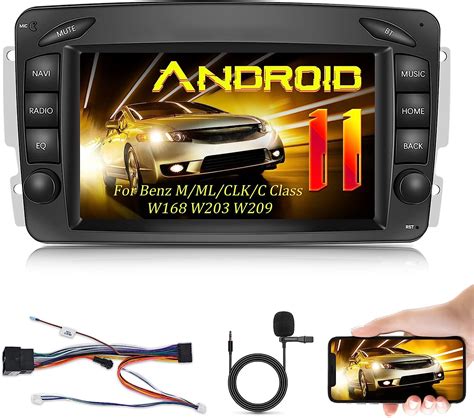 Nhopeew Autoradio Android Per Mercedes Benz M Ml Clk C Class W W